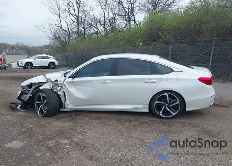 2022 Honda Accord Sport из США, поврежденный, VIN 1HGCV1F3XNA028963